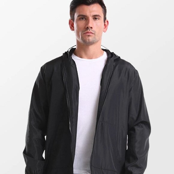 Black Detachable Face Shield Protective Jacket Hat Washable Anti Spit U.S - XS - Picture 2 of 7